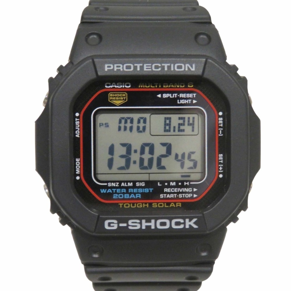 Casio G-SHOCK watch, total weight 49.4g, resin construction, radio-controlled...